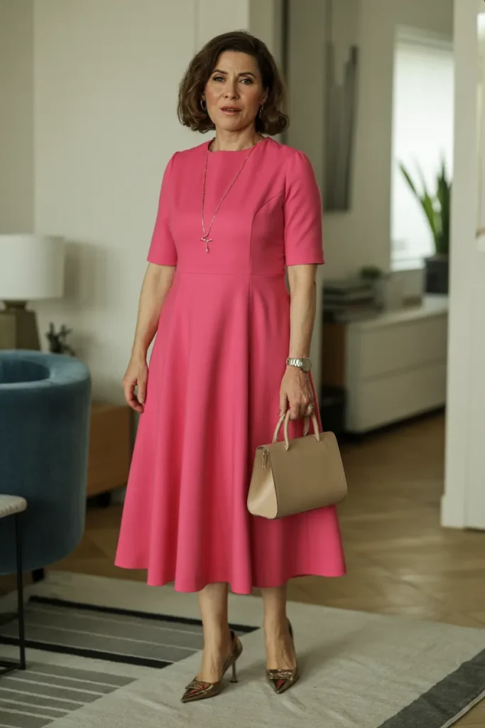 A Line Midi Dress