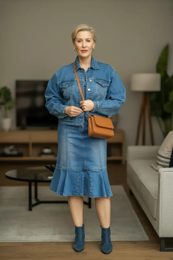 Denim Jackets and Skirts