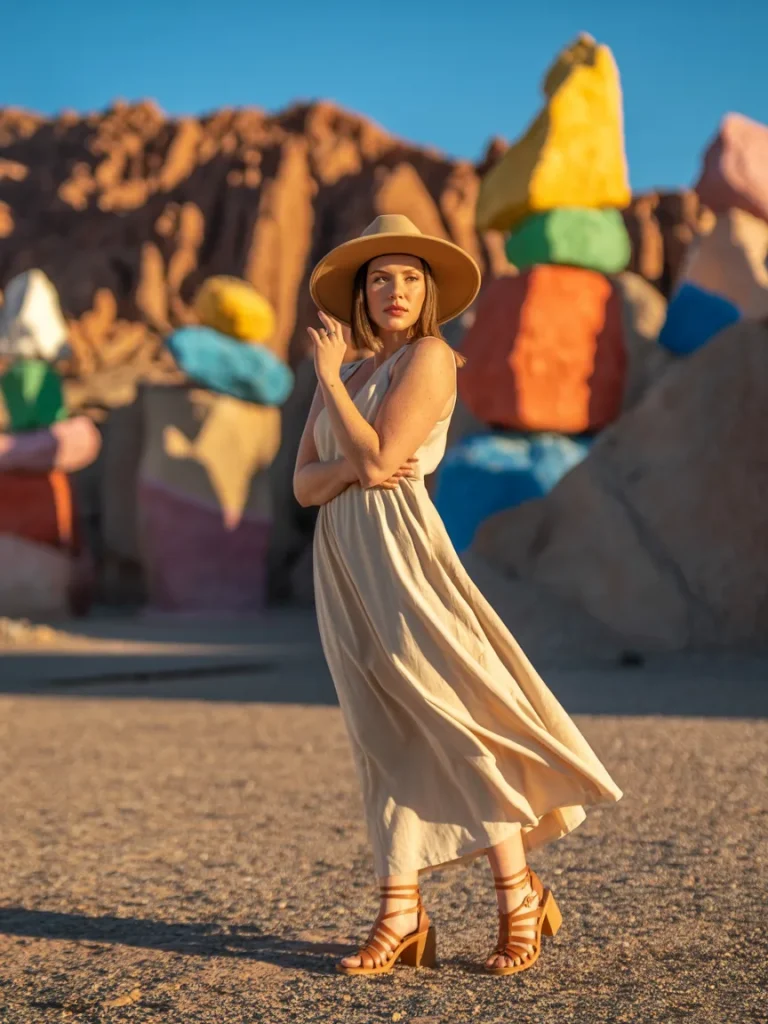 Desert Photoshoot – Seven Magic Mountains