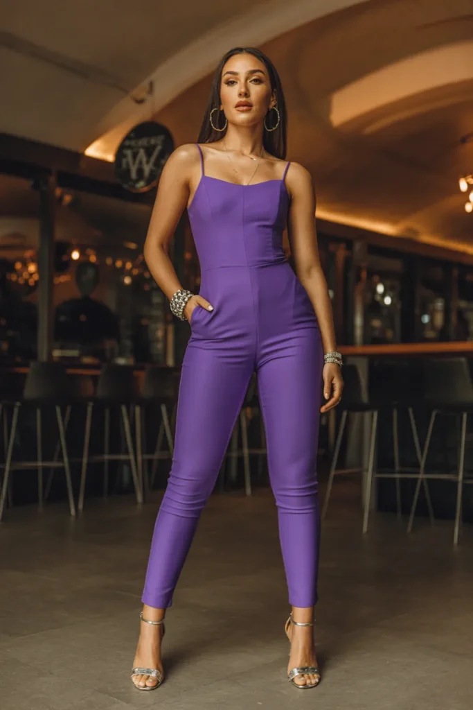 Electric Purple Jumpsuit Vibe