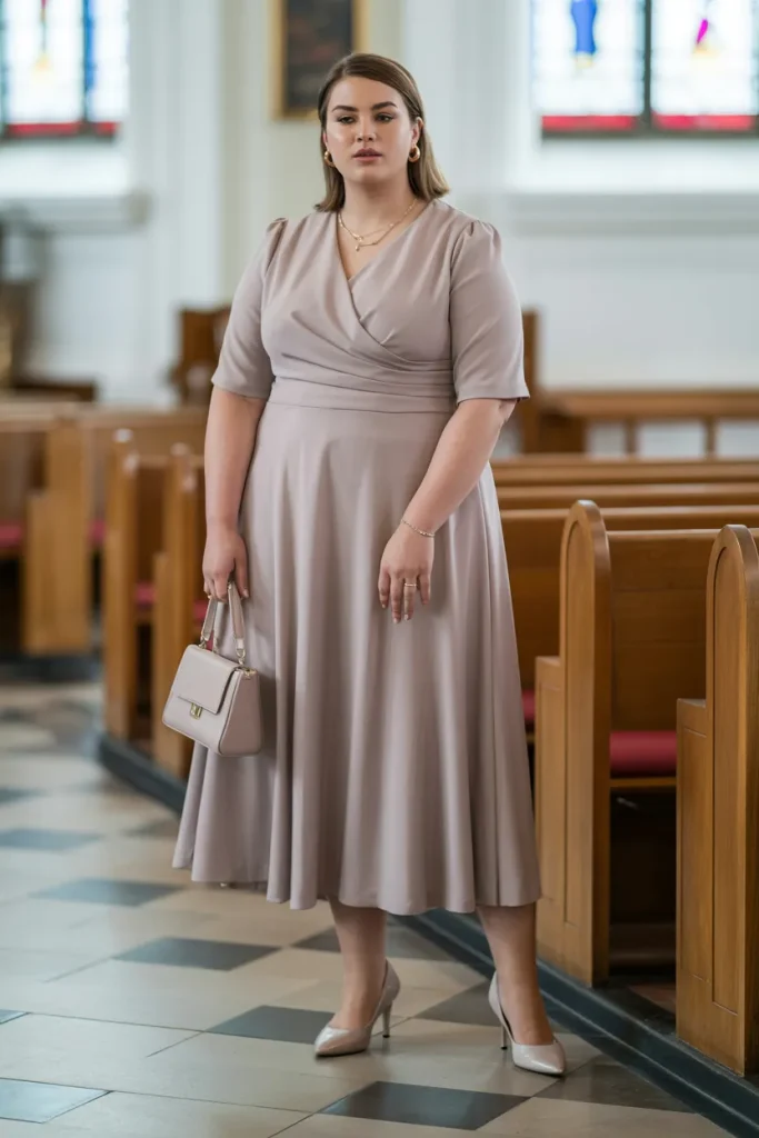 Elegant Midi Dress for Church