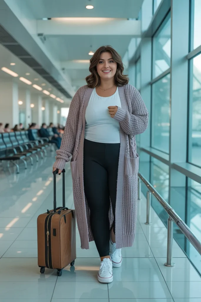 Knit Cardigans and Leggings for Versatility