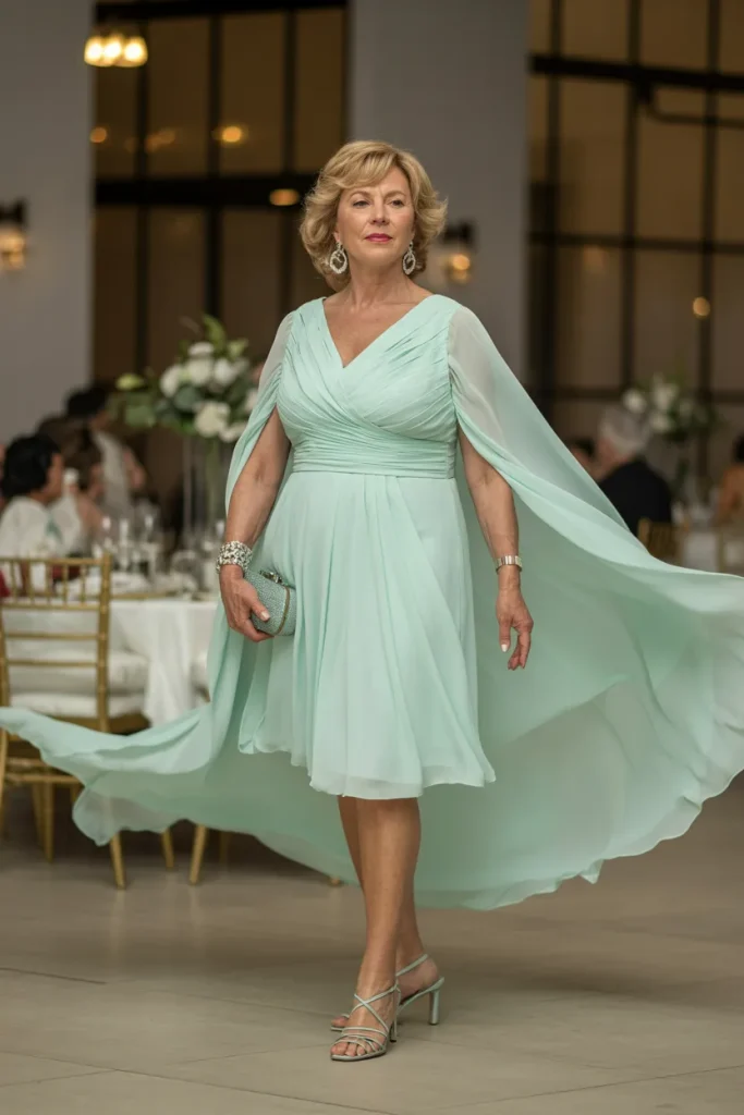 Mint Green Chiffon Flow