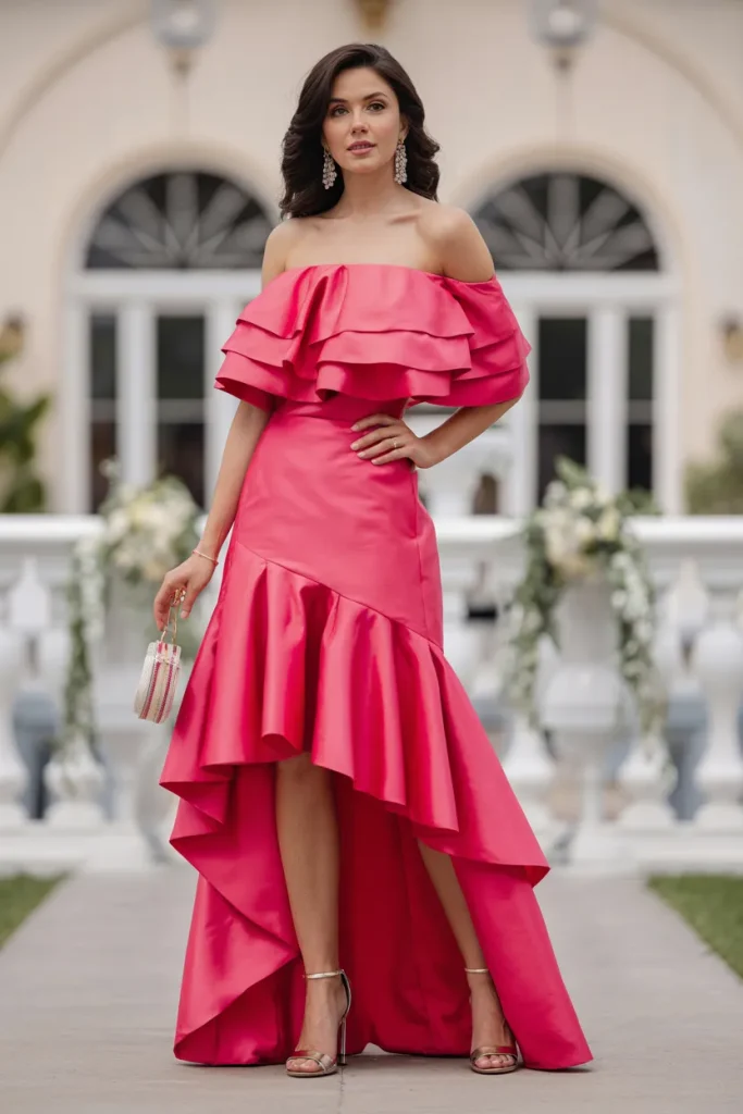 Off Shoulder Ruffle Dress