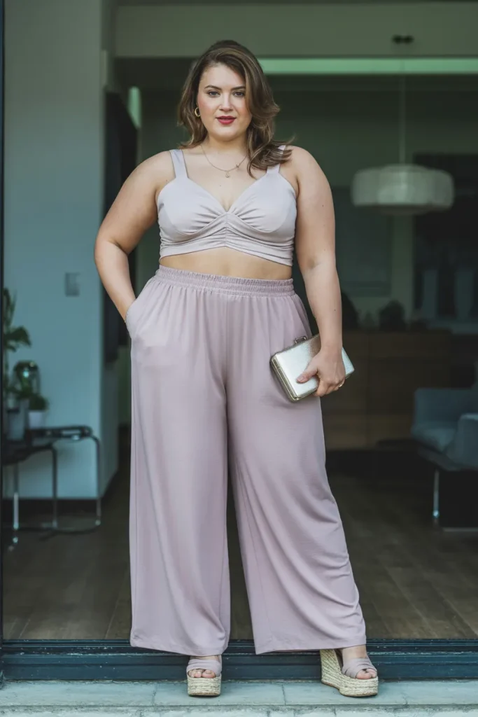 Palazzo Pants with Crop Tops