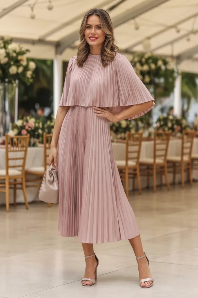 Pleated Midi Dress Outfit