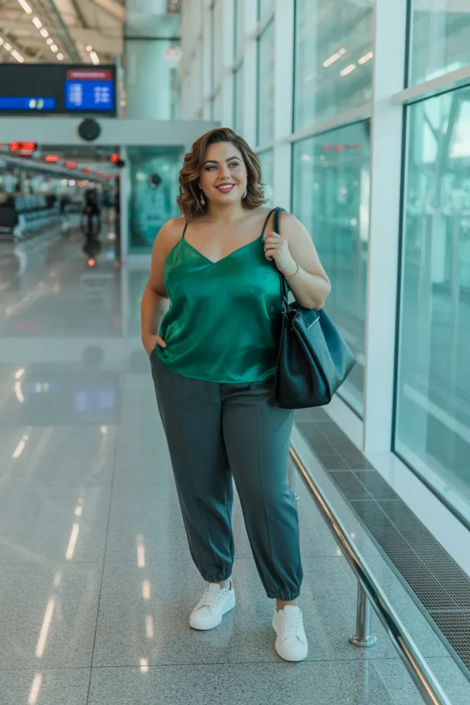 Satin Camisoles with Joggers