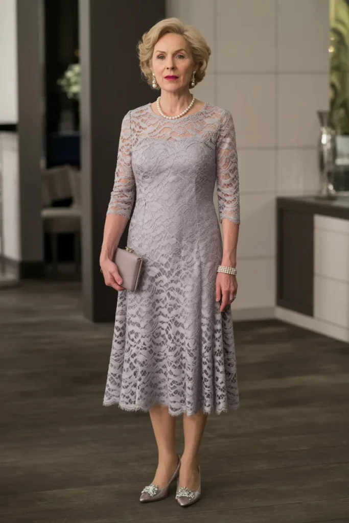 Soft Grey Lace Classic