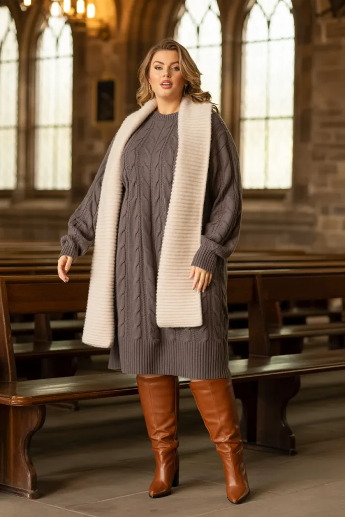 Stylish Knit Dress for Winter