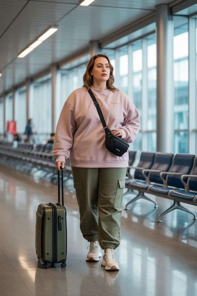 Sweatshirts with Cargo Pants for Practical Travel