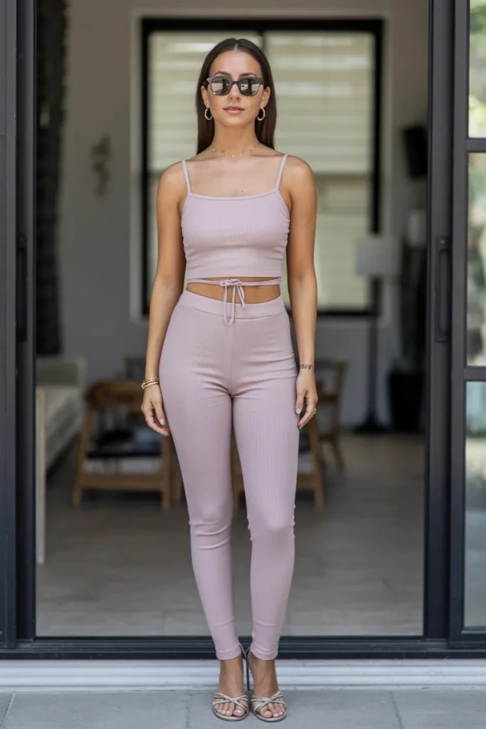 Tank Tube Top with Two Piece Set