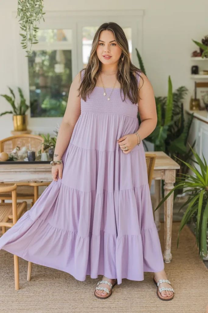 Tiered Maxi Dress for Garden Parties