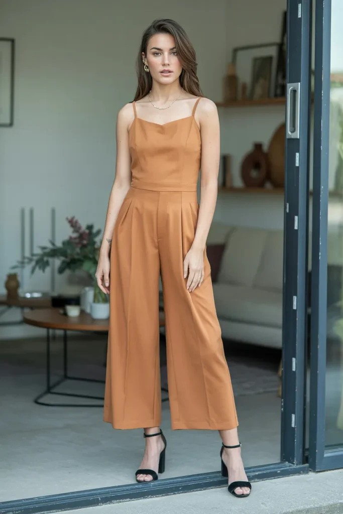 Womens Anessa Ankle Culotte Jumpsuit