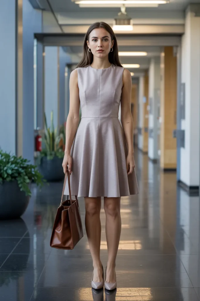A Line Dress for Client Meetings