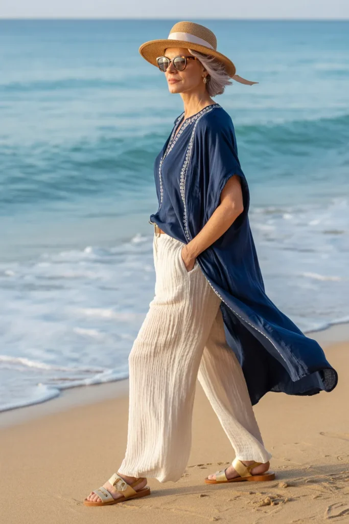 Beachwear Outfit for Women Over 50