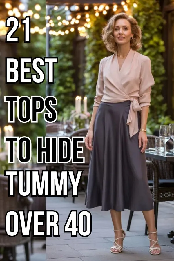 Best Tops To Hide a Tummy for Women Over 40