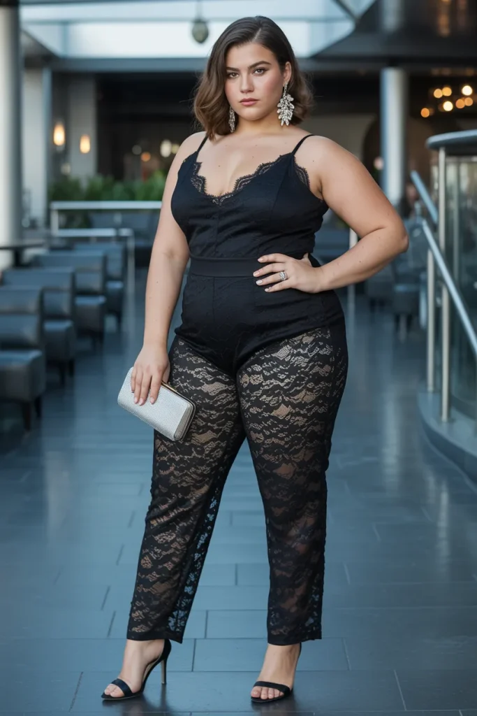 Black Lace Jumpsuit