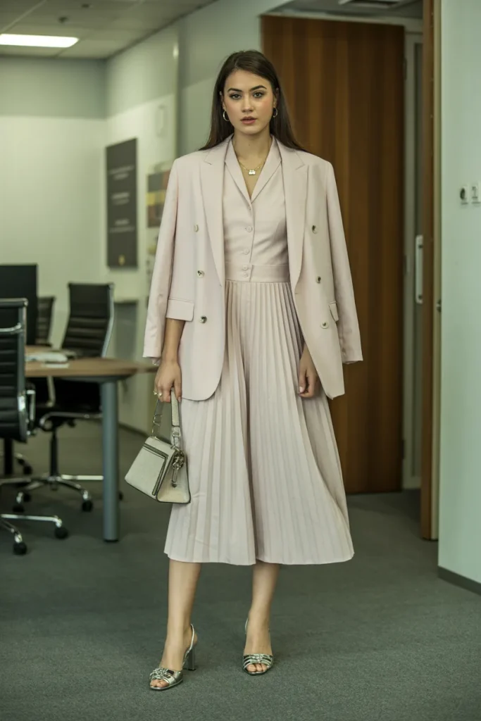 Blazer with Midi Dress