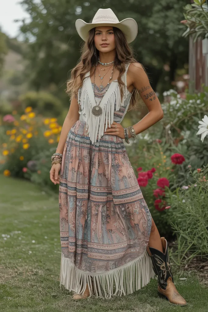 Boho Western Dress