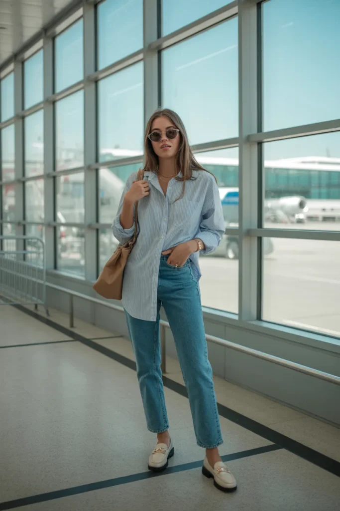 Button Down Shirt with Comfortable Jeans