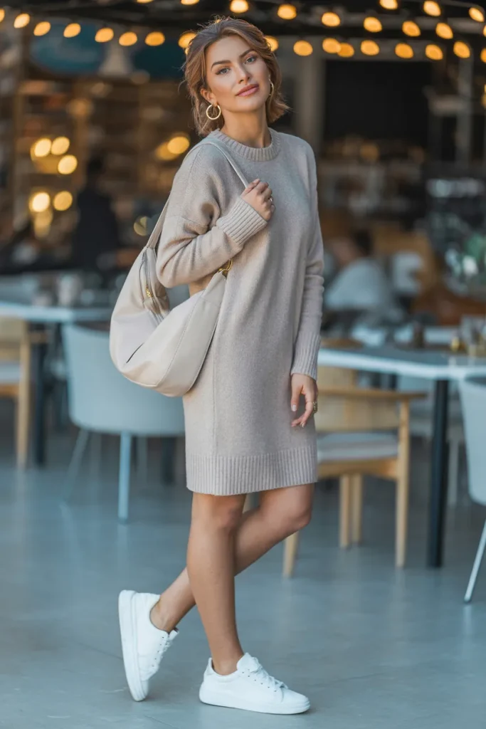 Casual Chic Sweater Dress Look