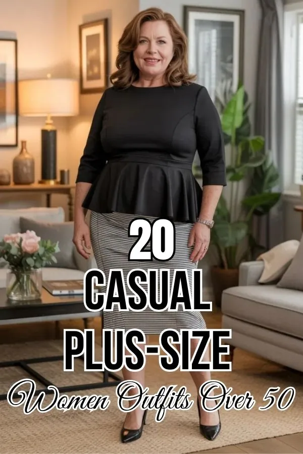Casual Plus-Size Outfits for Women Over 50