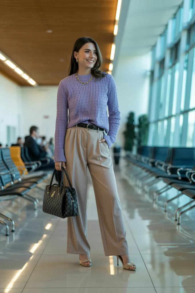 Cozy Knit and High Waisted Pants