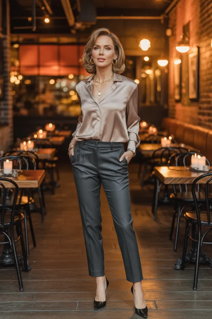 Dinner at a Casual Bistro
