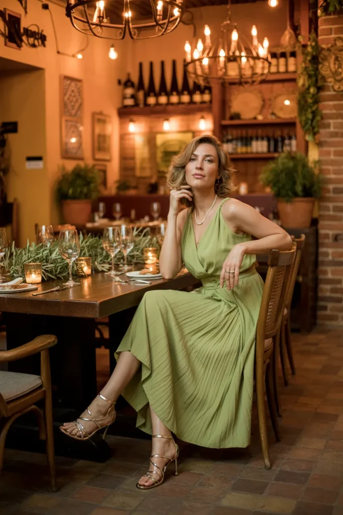 Dinner at a Mediterranean Restaurant