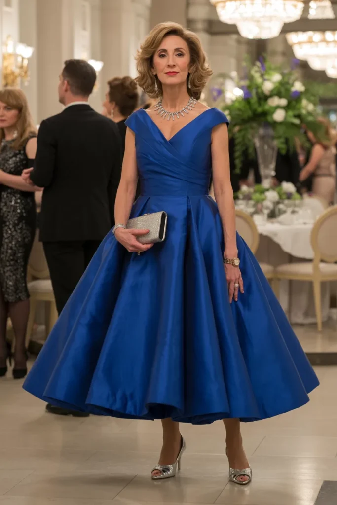 Elegant Royal Blue Ball Gown