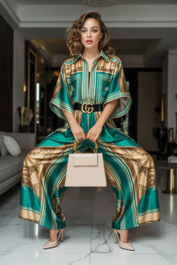 Flowy Romper Inspired by Gucci