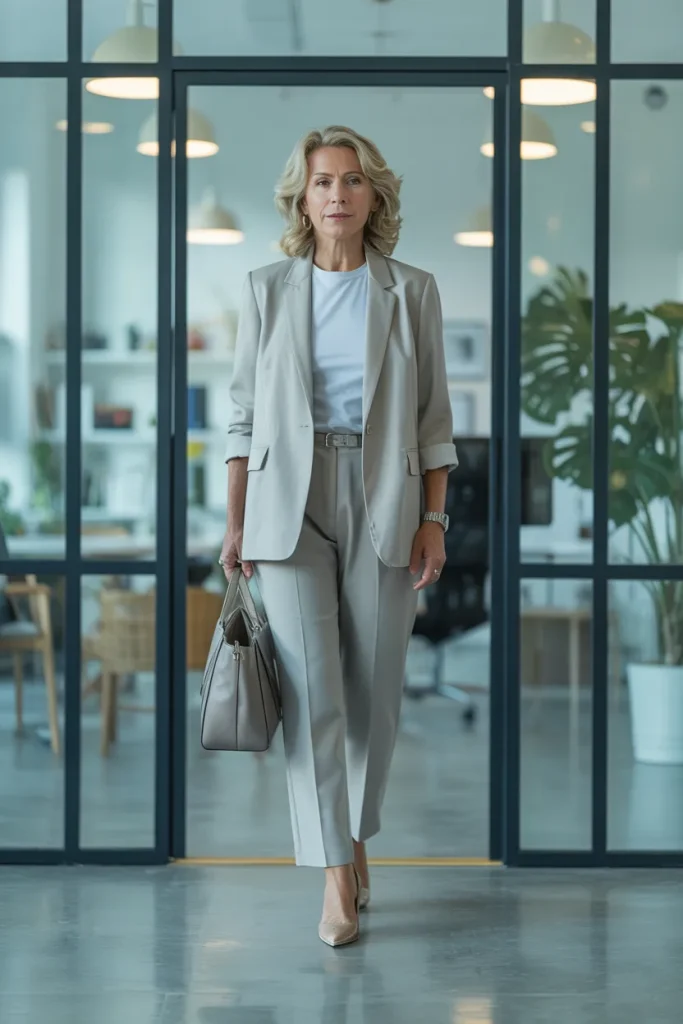 Lightweight Blazer with T Shirt