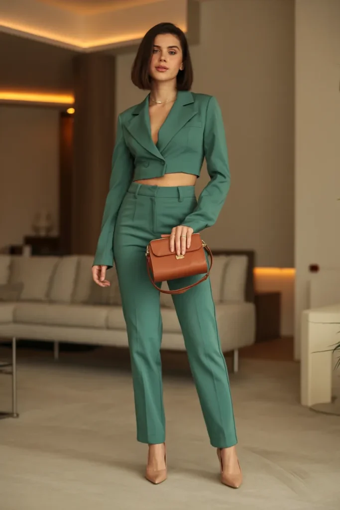 Matching Co Ord Set for Going Out with Small Travel Handbag