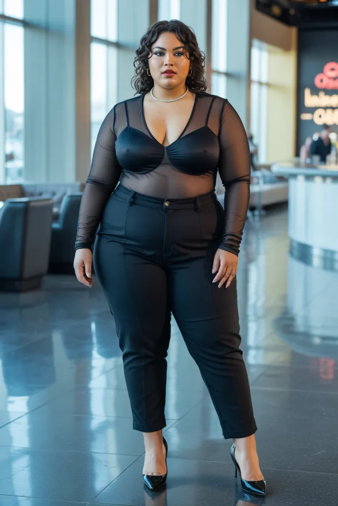 Mesh Sleeve Bodysuit