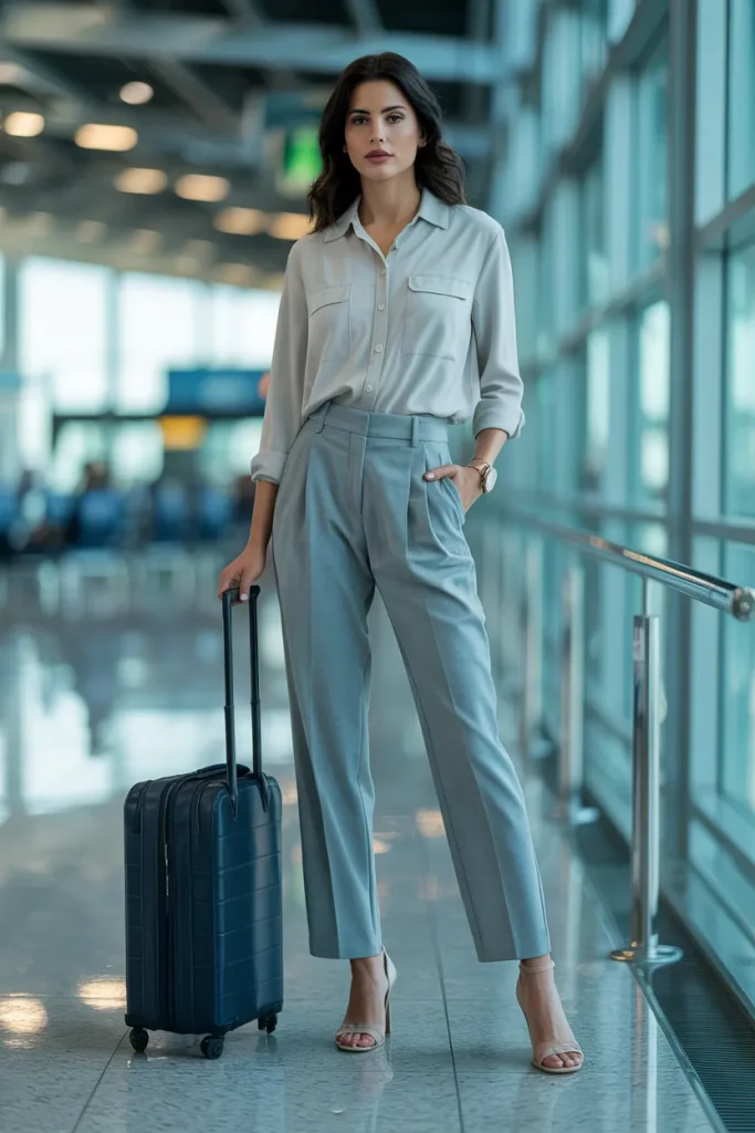Minimalist Button Up Shirt and Slacks