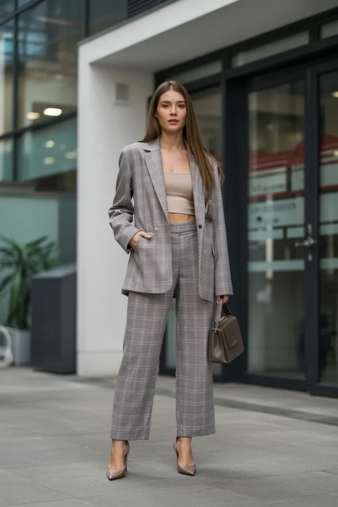 Modern Plaid Suit