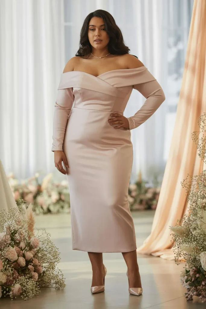 Off Shoulder Skinny Dress