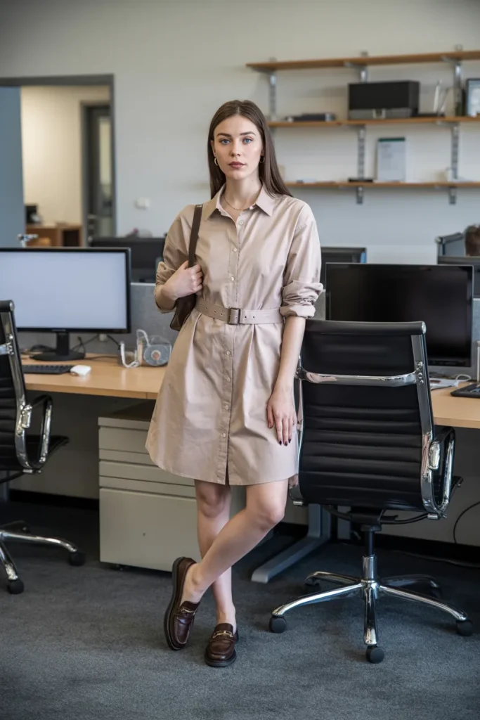 Shirt Dress for Casual Fridays