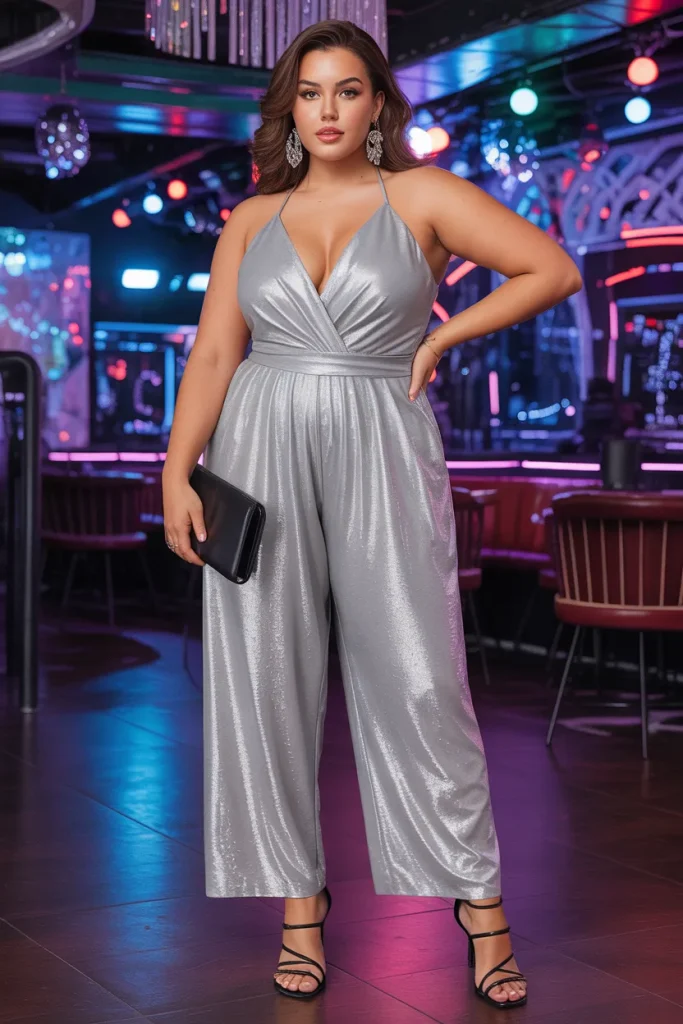 Silver Shimmer Jumpsuit