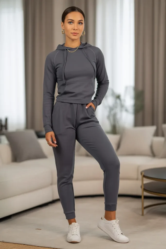 Sporty Joggers with a Hoodie