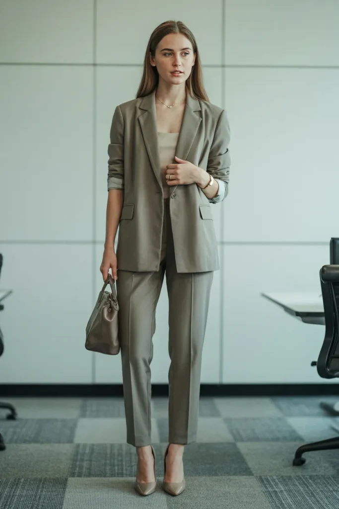 Tailored Blazer with Dress Pants