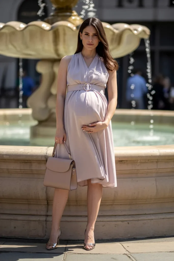Belted Maternity Dresses