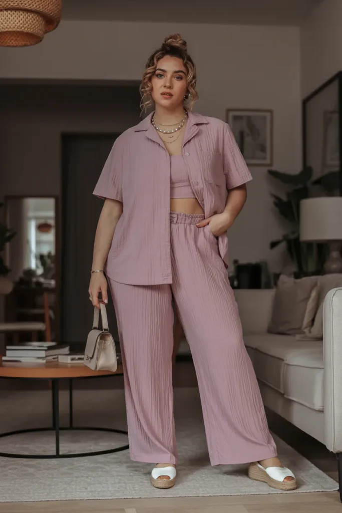 Co ord Set with Espadrilles