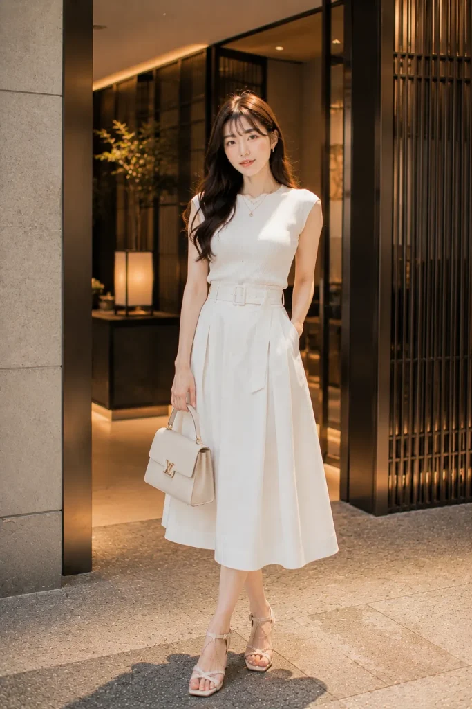 Crisp Skirt Sophistication