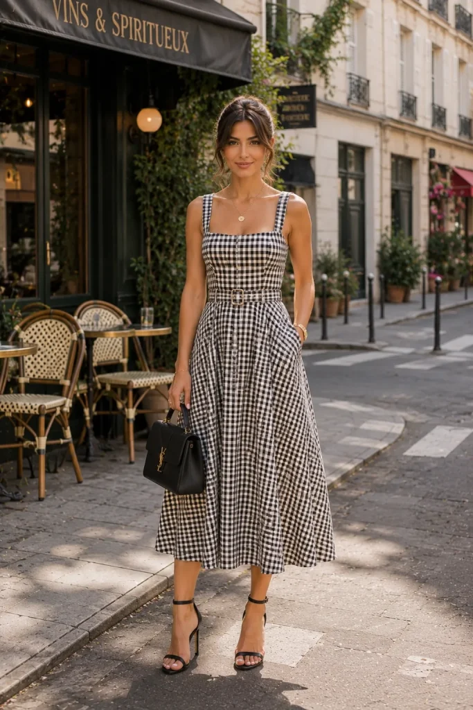 Gingham Charm Parisian Precision