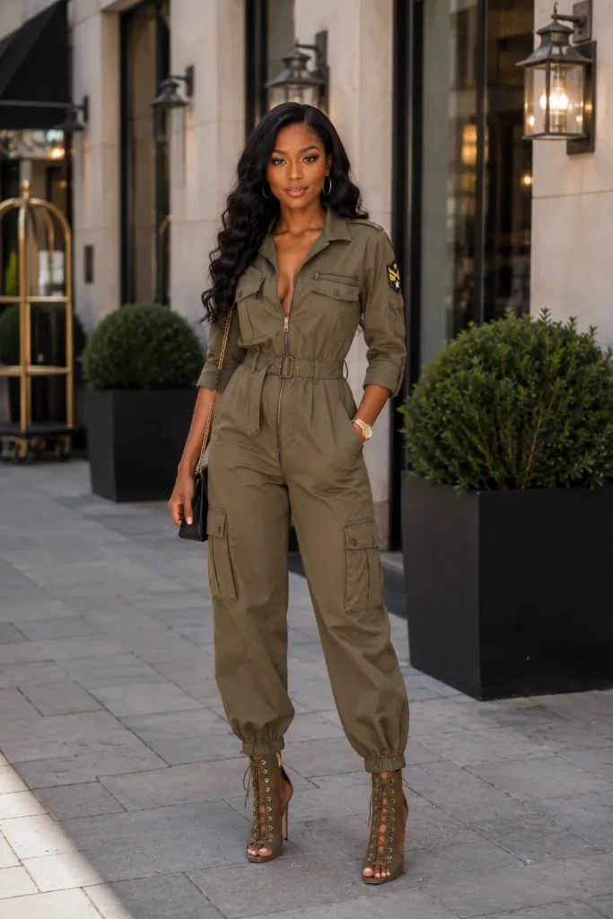 Military Style Jumpsuit