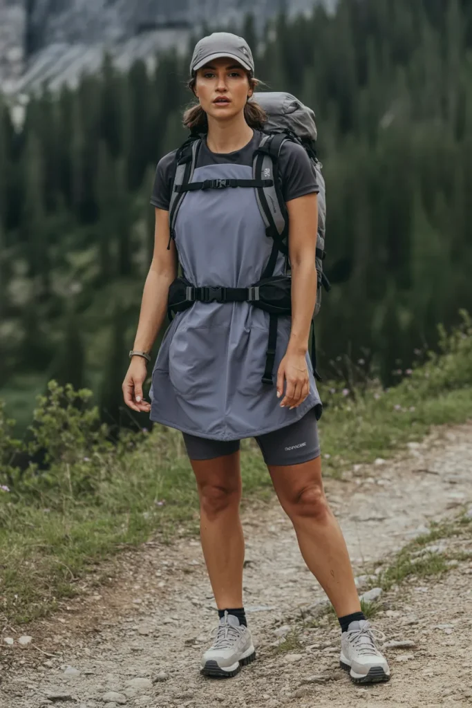 Technical Dress with Built in Shorts