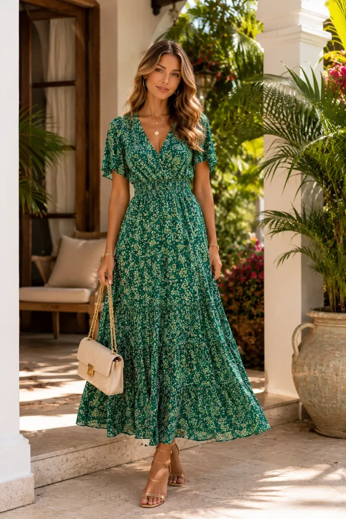 The Emerald Ditsy Print