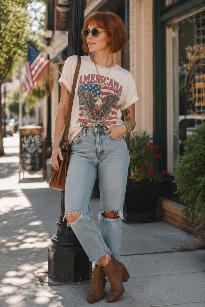 Vintage Americana Graphic Shirt