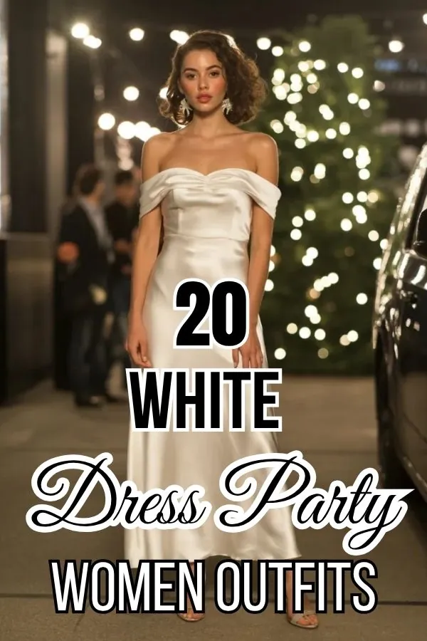 White Dress Party Outfit for Women